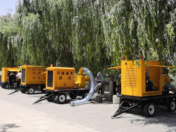 明恒牌柴油機水泵保障城市防汛